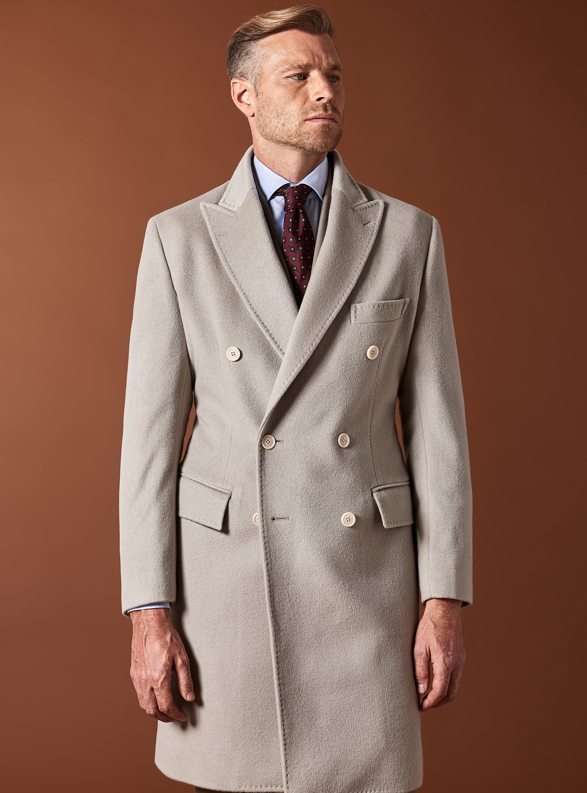 Cappotto in puro cashmere, 